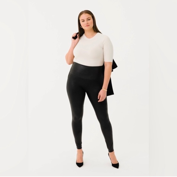 Spanx 2437 Faux Leather Leggings XL - Picture 1 of 9